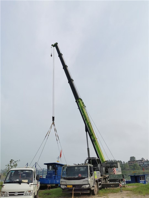 颍泉区桥梁建设吊装案例